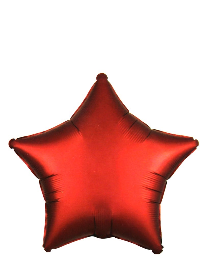 بارتي فن بالون رقائق معدنية نجمة 18 بوصة 1 قطعة / بطاقة - Image 1