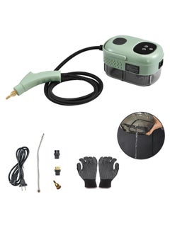 Portable Steam Cleaner, High Temperature Steamer for Cleaning Bed Bugs, steam cleaner for mattress, Car Detailing, Couch,Furniture, Upholstery, Kitchen, Bathroom, Grout and Tile(Green)