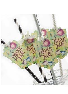 Generic 50pcs cardstock paper Gift Tags cards Favor Tags (Eat Me)  drink me  - Image 3