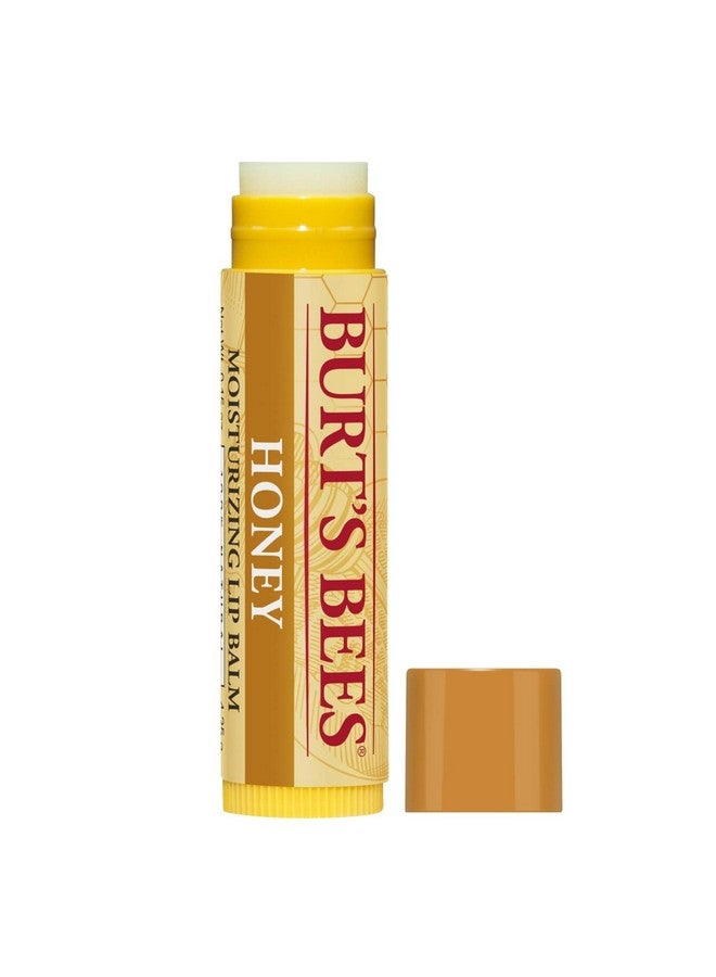 Burt's Bees Lip Balm Stocking Stuffers, Moisturizing Lip Care Christmas Gifts, Honey with Beeswax, Natural Origin Treatment Christmas Gifts (4-Pack) - Image 2