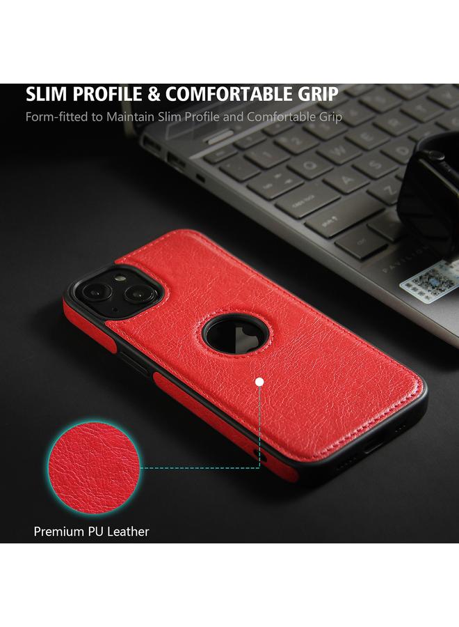 زبون جراب هاتف iPhone 13 Pro Max مصنوع من الجلد ومزين بخياطة - Image 5