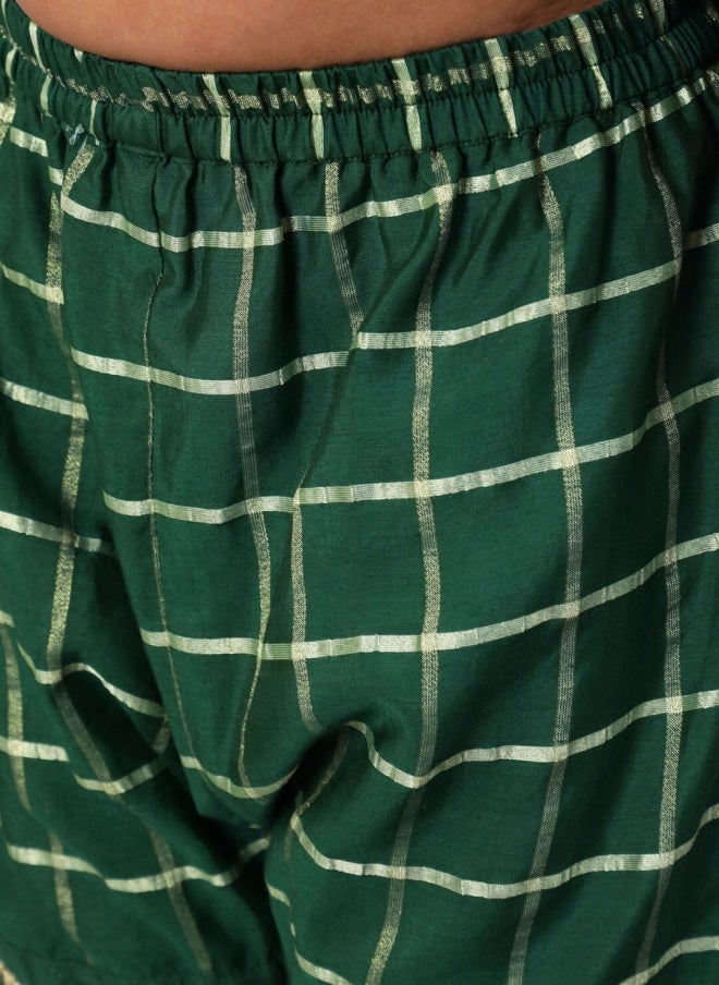 AKS Green 3-Piece Kurta Set for Girls - Image 4