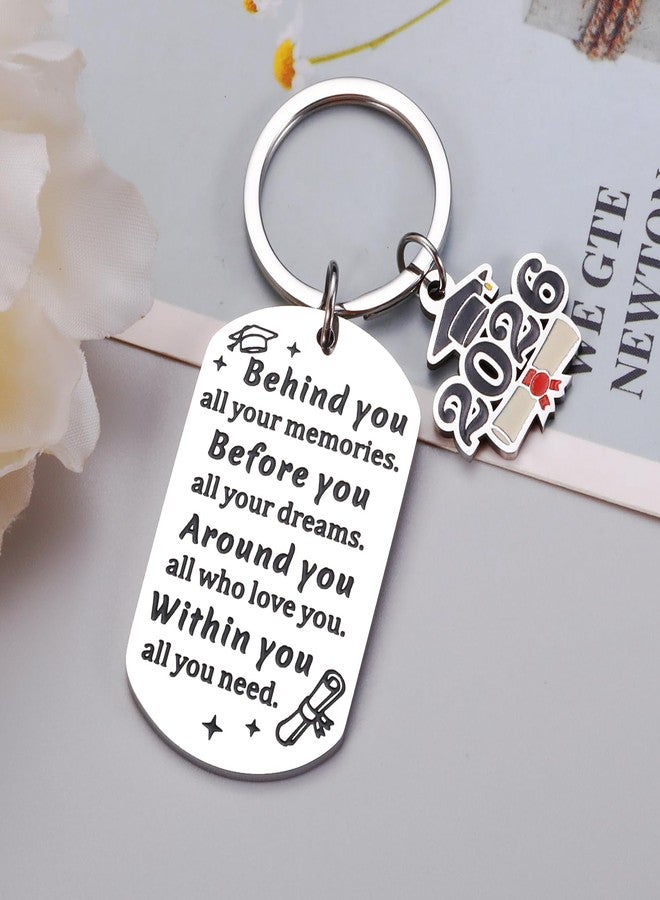 Perleddom College Graduation Gift for Girls Class of 2026 Keychain Gifts for Her Him Graduation Decorations Senior Night Gifts for Girls Senior 2026 Gift for Her Him College Graduate Present for Daughter Son - Image 2