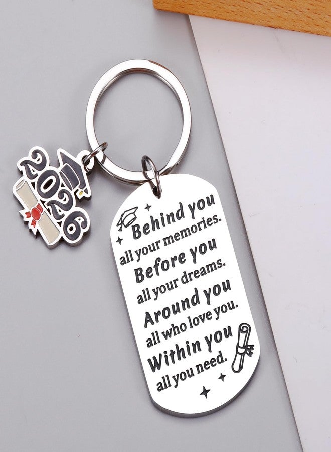 Perleddom College Graduation Gift for Girls Class of 2026 Keychain Gifts for Her Him Graduation Decorations Senior Night Gifts for Girls Senior 2026 Gift for Her Him College Graduate Present for Daughter Son - Image 4