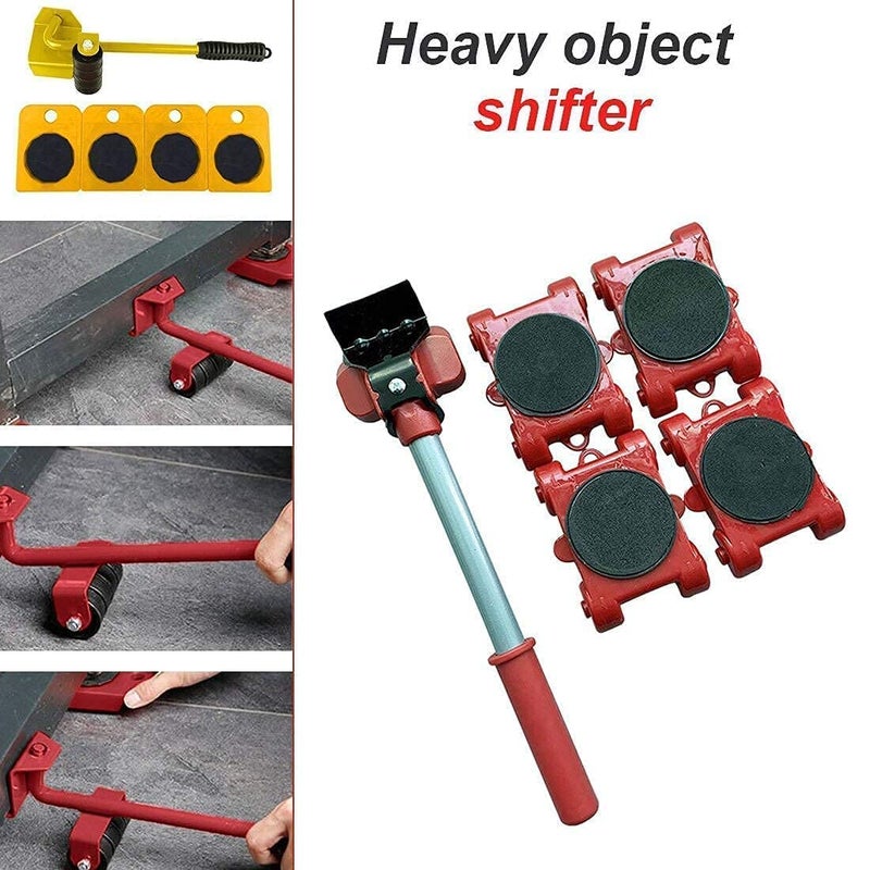 Furniture Lifter and 4 pcs Furniture Slides Kit, Furniture Move Roller Tools Max Up for 150KG/331LBS 360 Degree Rotatable Pads, Easily Redesign and Rearrange Living Space Sofa Easy  - Image 4