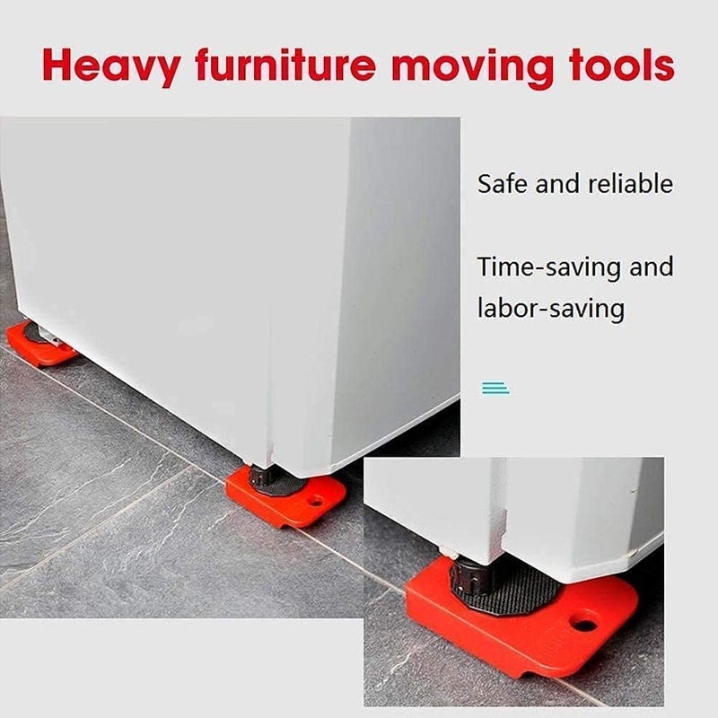 Furniture Lifter and 4 pcs Furniture Slides Kit, Furniture Move Roller Tools Max Up for 150KG/331LBS 360 Degree Rotatable Pads, Easily Redesign and Rearrange Living Space Sofa Easy  - Image 5