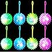 Civaner 8 Pcs Light up Ball LED Spiky Bouncy Balls Bulk Rubber Fidget Sensory Toy Glow in The Dark Light up Party Favors - Image 3