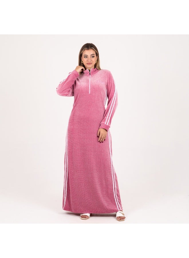 zecotex  Winter Warmth & Style! ❄️ Sporty Velvet Jalabiya with Long Zip for Maximum Comfort ✨ – Don't Miss the Noon Price! 🛍️ - Image 4