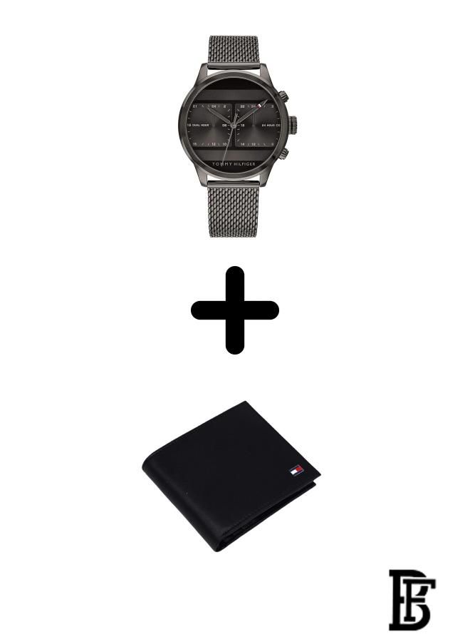 TOMMY HILFIGER Tommy Hilfiger Stainless Steel Analog Watch 1791597 + Tommy Wallet  - Image 1