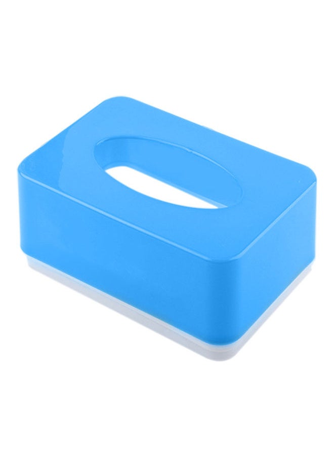 NIBEMINENT Portable Tissue Paper Storage Box Blue 11.5x7.5x11.5cm  - Image 1
