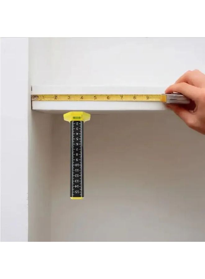 Black Heavy Duty Magnetic Leveling Ruler Alloy with cm Inch Scale for Ceiling Installation Plastering Carpentry - Image 5