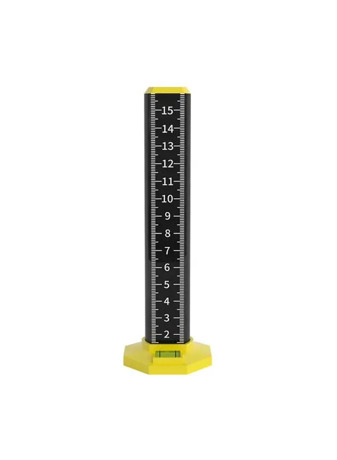Black Heavy Duty Magnetic Leveling Ruler Alloy with cm Inch Scale for Ceiling Installation Plastering Carpentry - Image 1