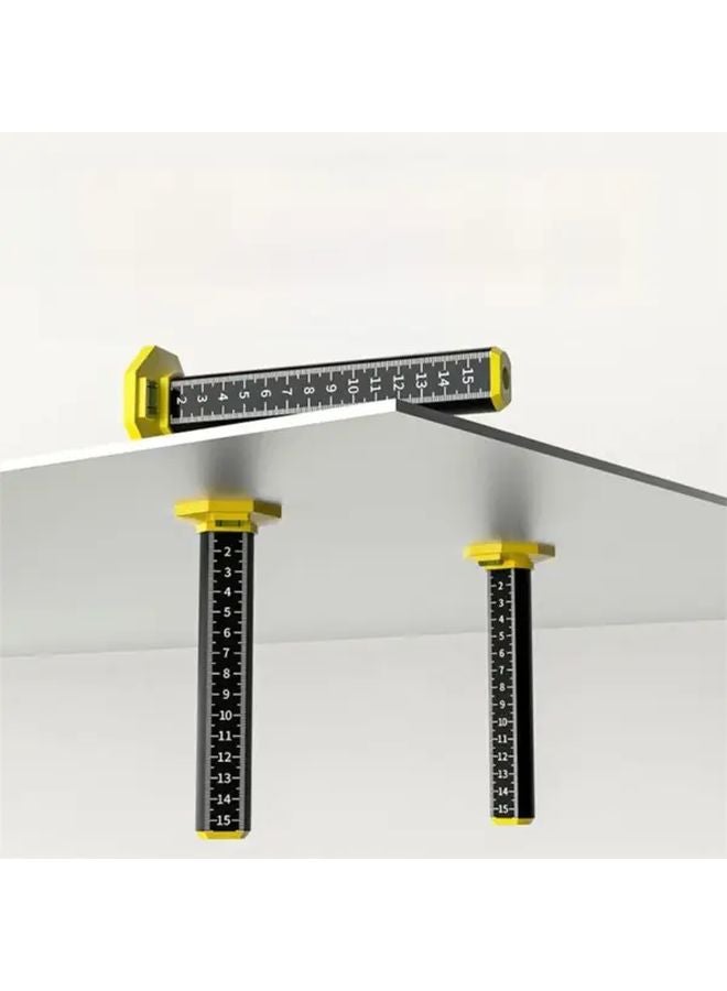 Black Heavy Duty Magnetic Leveling Ruler Alloy with cm Inch Scale for Ceiling Installation Plastering Carpentry - Image 3