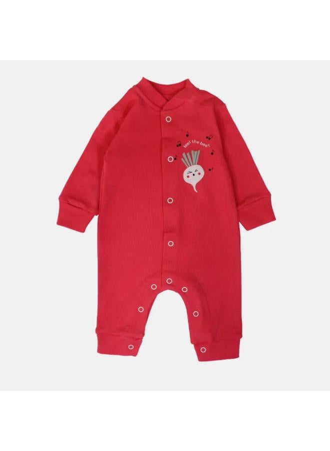 Berceau Singing Radish Long-Sleeved Footless Onesie - Image 1