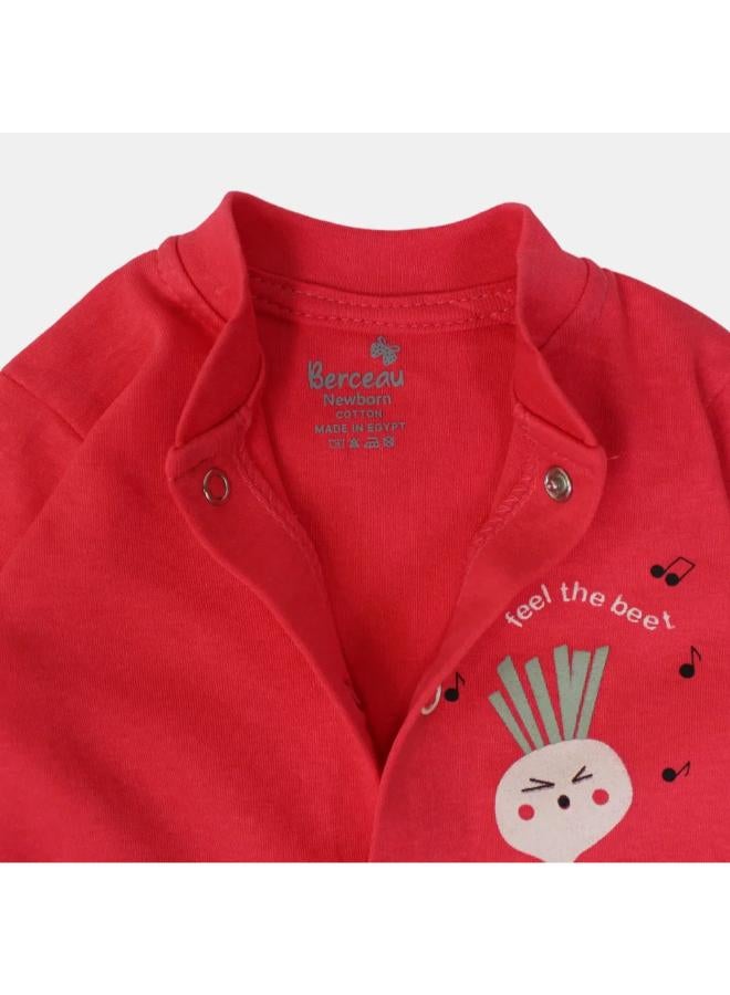 Berceau Singing Radish Long-Sleeved Footless Onesie - Image 3