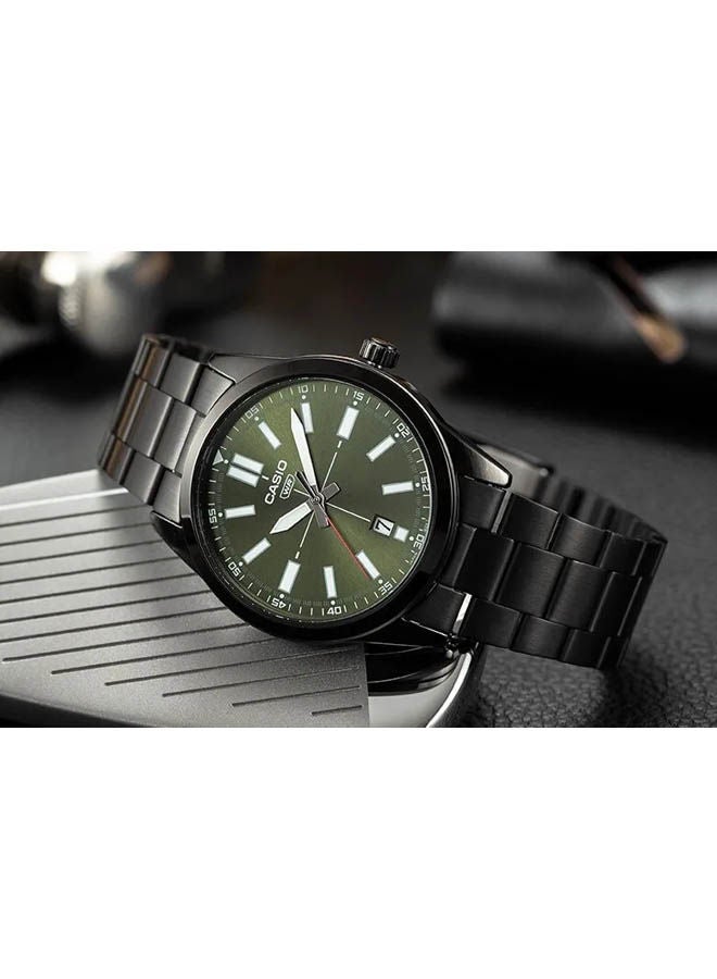 كاسيو ساعة يد من ستانلس ستيل بعقارب MTP-VD02B-3EUDF - Image 2