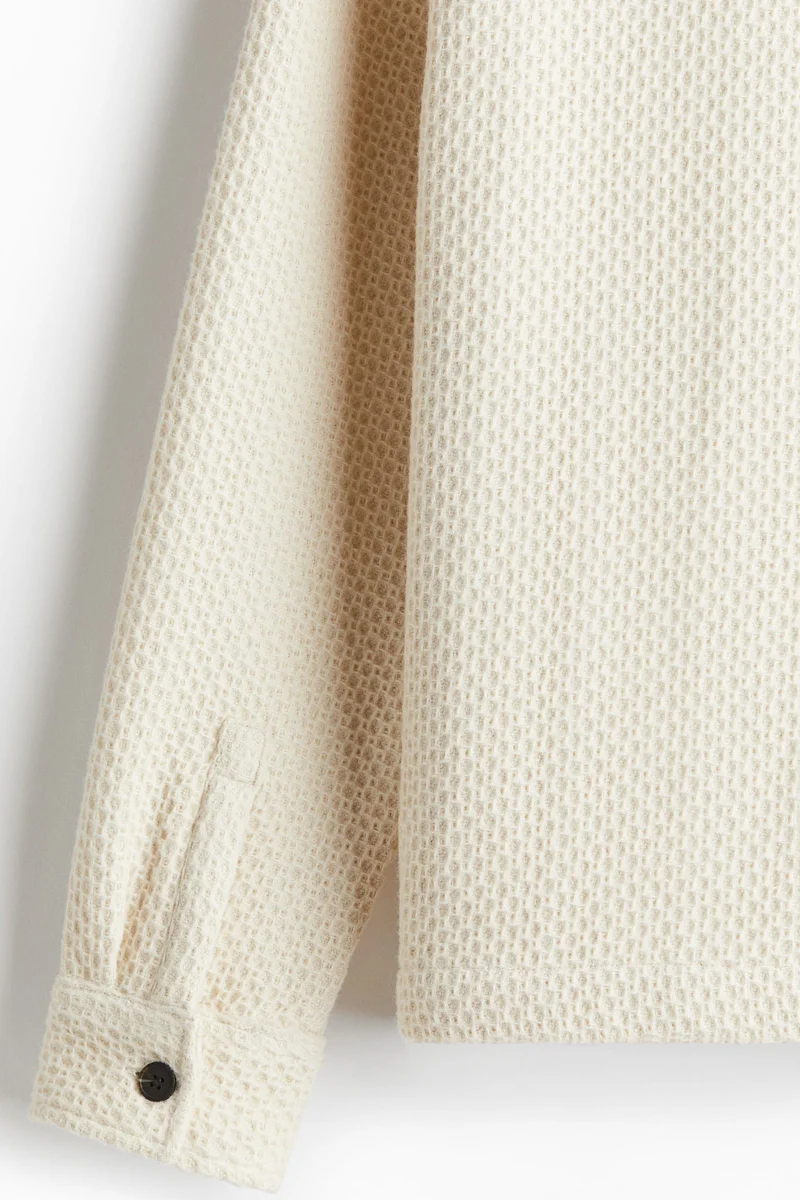 اتش اند ام Regular Fit Waffled Overshirt