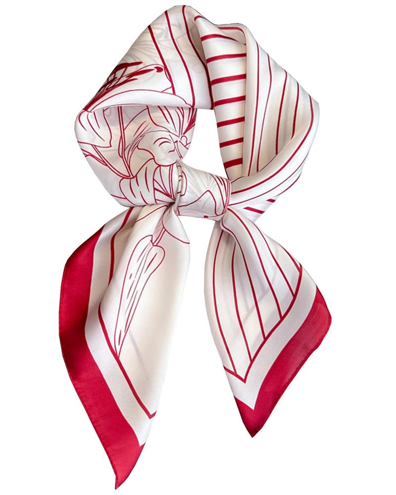 Saiusloa Neck Scarf For Womens Silky Head Scarves Hair Bandanas Square Scarf Fashion Accessories lightweight 27.5 * 27.5inch-32 - Image 1