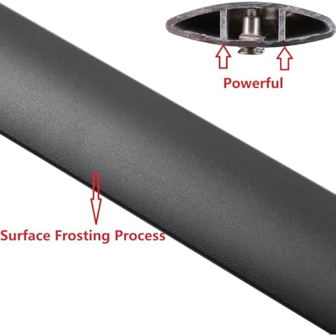 rayihni Aluminum Luggage Rack for Cadillac XT6 2020-2023 Roof Rack Cross Bars Rail Cargo Carrier Black - Image 3