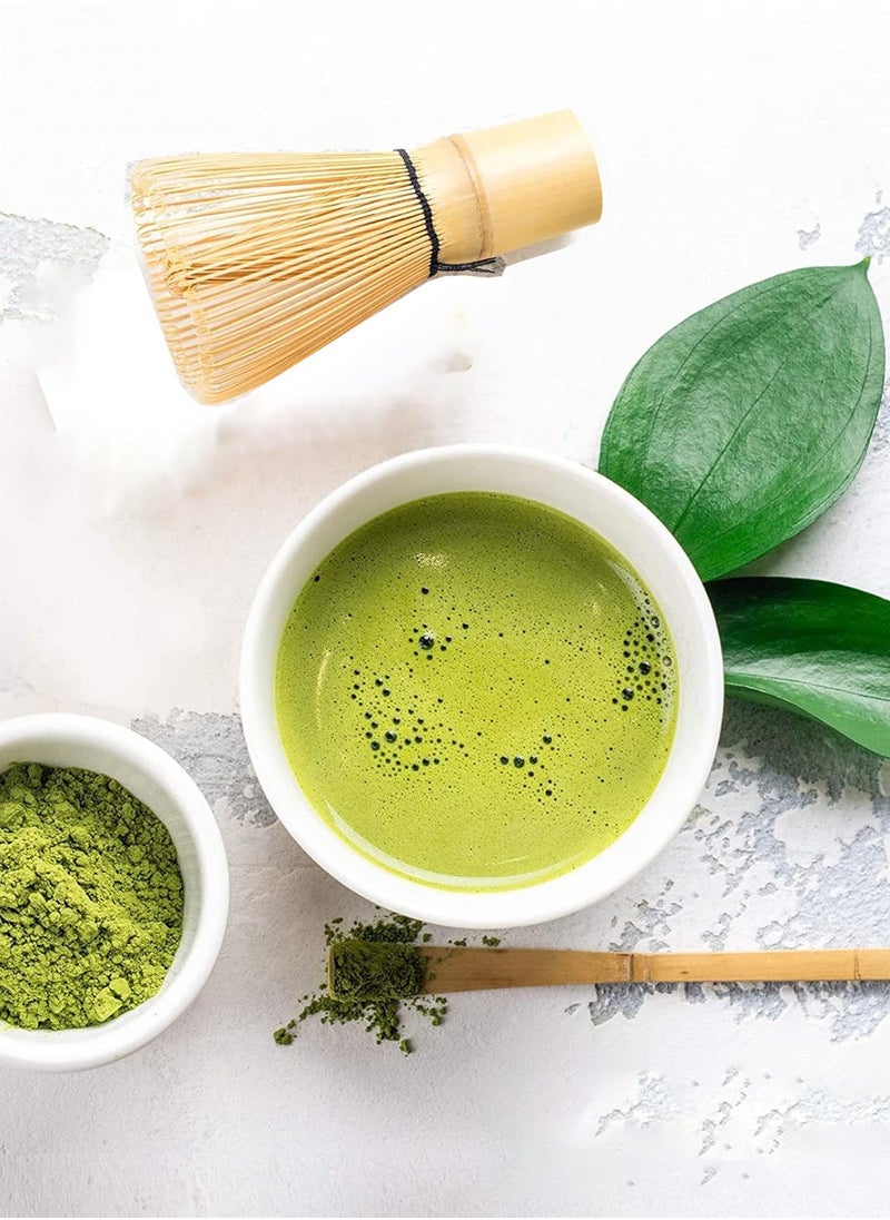 Arabest Traditional Matcha Tool, Bamboo Matcha Set with Tea Whisk, Hooked Scoop and Ceramic Whisk Holder, Perfect Matcha Kit for Matcha Tea Ceremony (Green)  - Image 5