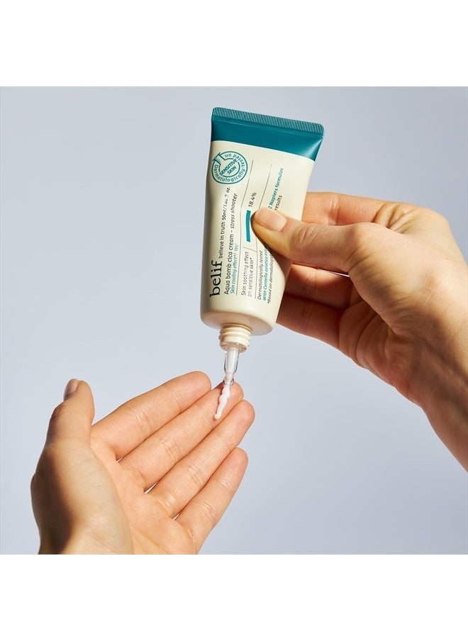 belif - BELIF Stress Shooter AQUA BOMB Daily Facial Cica FACE CREAM Cooling 1.68 Oz 50ml - Image 1