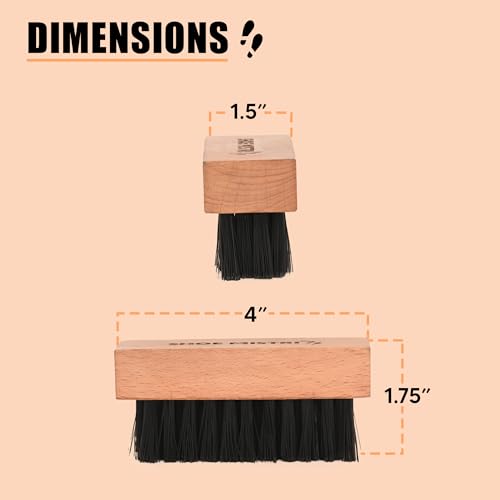 Shoe Mistri Hand Made Nylon Bristles Shoe Brushing and Scrubbing Brush, Polish Brush, Polishing Shine Brush, Foaming & Scrubbing Shoes Brush for Nubuck, Suede, and Other Footwear - Image 4