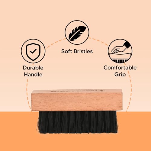 Shoe Mistri Hand Made Nylon Bristles Shoe Brushing and Scrubbing Brush, Polish Brush, Polishing Shine Brush, Foaming & Scrubbing Shoes Brush for Nubuck, Suede, and Other Footwear - Image 5