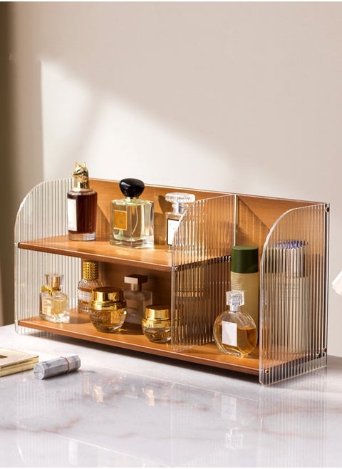 Nordic Modern Style Multifunctional Acrylic Dressing Table Desktop Tabletop Storage Rack Skin Care Products Cosmetics Perfume Organizer Rack