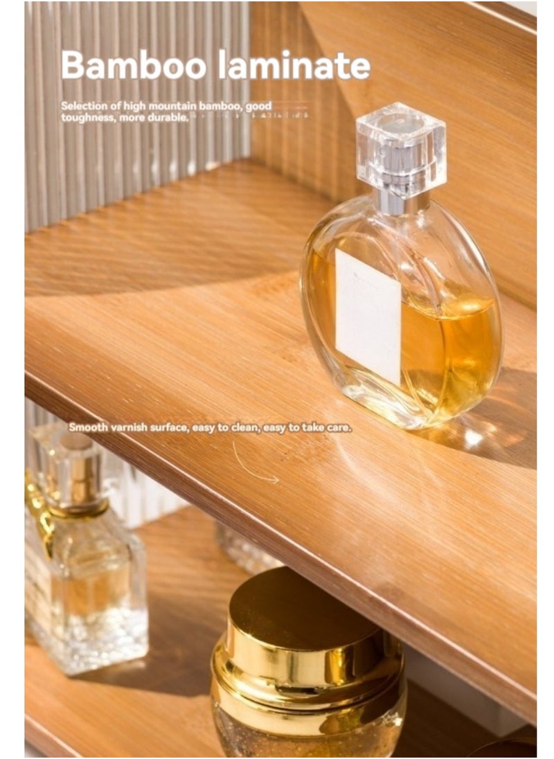 XiuWoo - Nordic Modern Style Multifunctional Acrylic Dressing Table Desktop Tabletop Storage Rack Skin Care Products Cosmetics Perfume Organizer Rack - Image 1