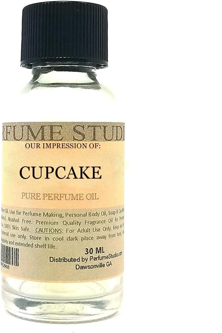 Perfume Studio 100% Pure Fragrance Oil Impression Compatible with Parfum Cupcake "Fits" (1 oz, Cupcake)