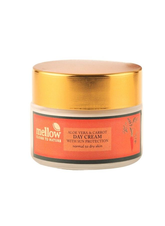 MELLOW Day Cream Dry For Smooth Silky & Healthy Skin Normal To Dry Skin With Aloe Vera Carrot And Sun Protection 50Gm  - Image 2
