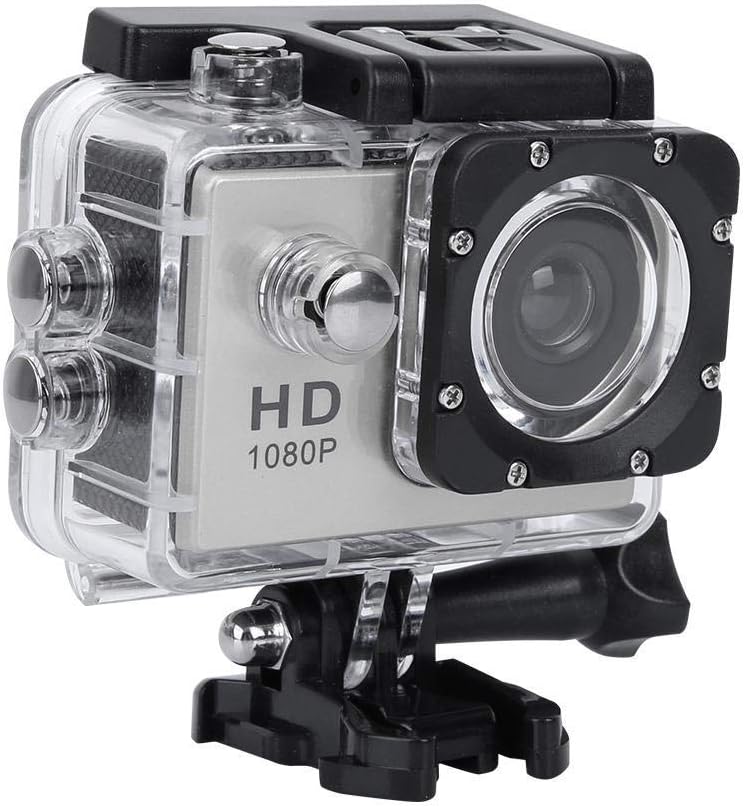 cheekyglo Mini Ultra HD Action Camera 1080P 12MP Sports Camera with Wide Angle Lens Full HD 2.0 Inch TFT LCD Screen Support 30m/98ft Underwater Waterproof for Outdoor Sport/Vlog/Video/Snorkel Surf - Image 1