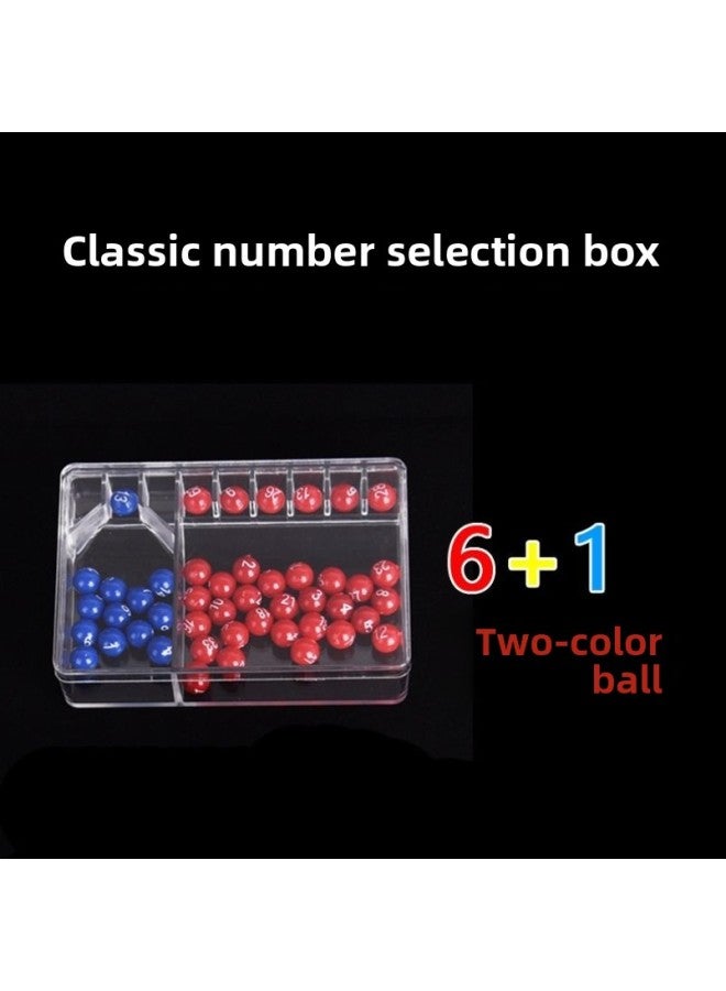 Two-color Ball Lottery Hand-cranked Number Selector Big Lotto Seven-star Welfare Simulation Lottery Machine Number Selector 