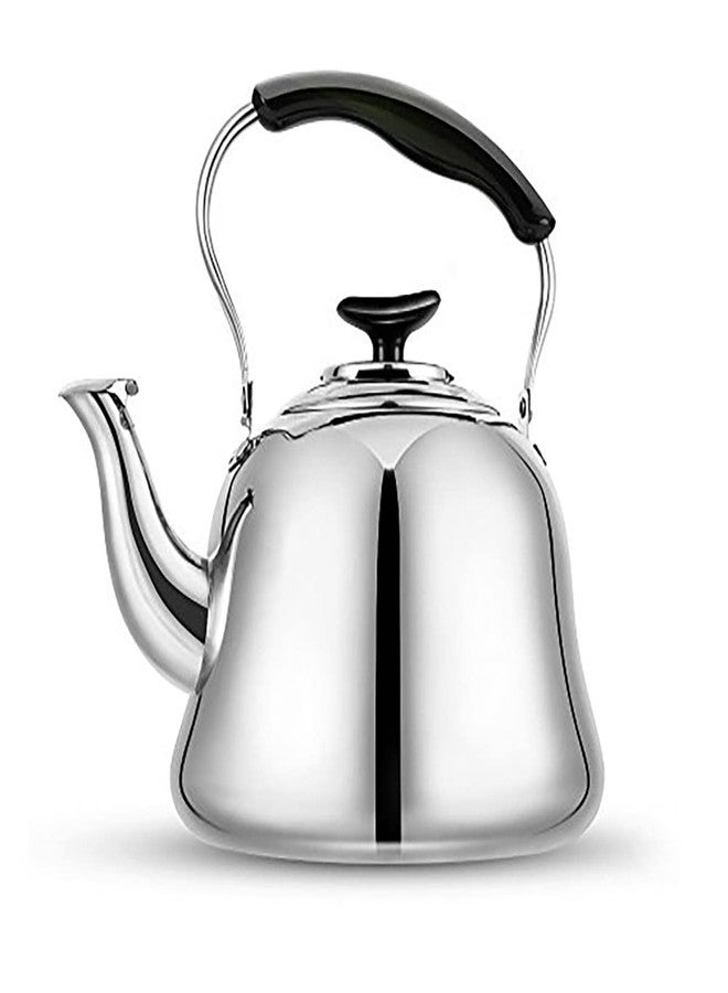 Weftnom Stainless Steel Whistling Tea Kettle for Stovetop - 2 Quart Fast Boiling Teakettle with Cool-Touch Foldable Handle, Induction Compatible, Food-Grade Mirror Finish - Image 1