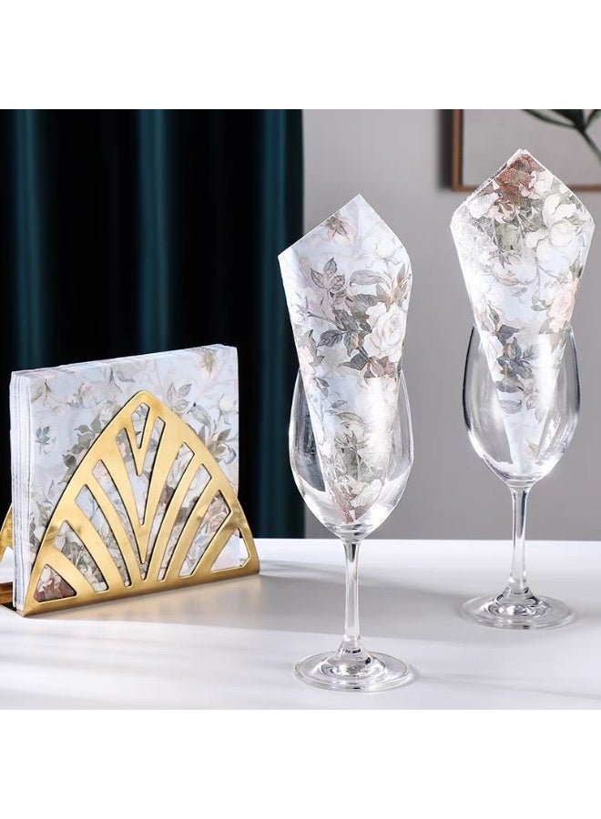 20 Pieces Color Napkins Party Napkin Tissue Printing Napkin Printed Napkins Wedding Napkin Wedding Decoration Tea Party Decorations Disposable Tissue - Image 3