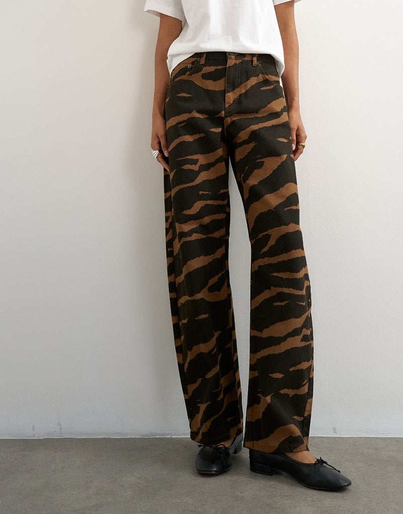 TOPSHOP Mid Rise Barrel Jeans - Image 1