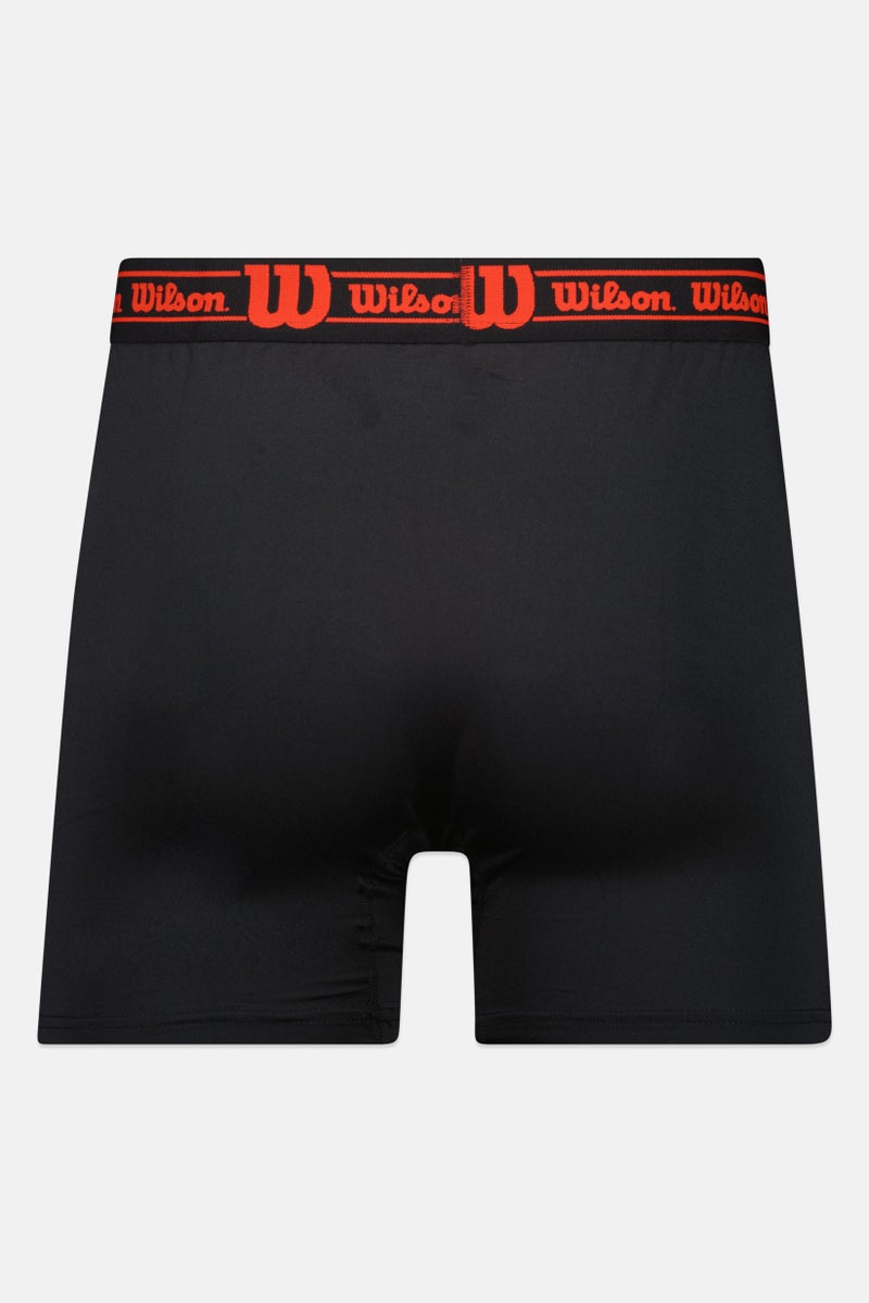 Wilson شورت بوكسر رجالي 3 قطع بشعار العلامة التجارية، متعدد الألوان - Image 3