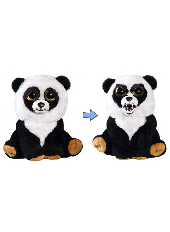 FEISTY PETS Black Belt Bobby Plush Stuffed Panda That Turns Feisty With A Squeeze - Image 1