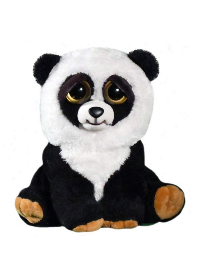 FEISTY PETS Black Belt Bobby Plush Stuffed Panda That Turns Feisty With A Squeeze - Image 3