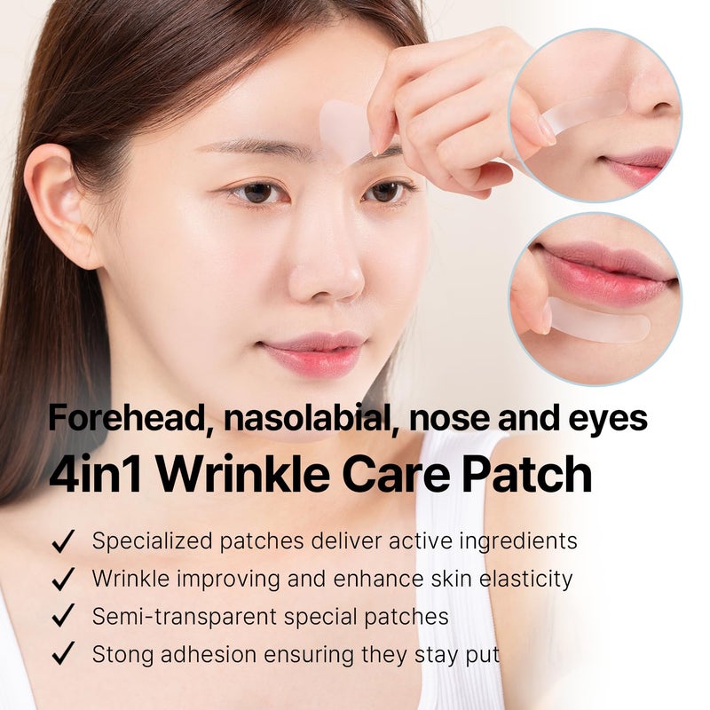 AVCA Wrinkle Repair Patches for Frown Lines Forehead Lines and Smile-Line Patches - Korean Skin Care, The Anti Wrinkle Patch Non invasive Wrinkle Smoothers for Face Wrinkles 55p - Image 3