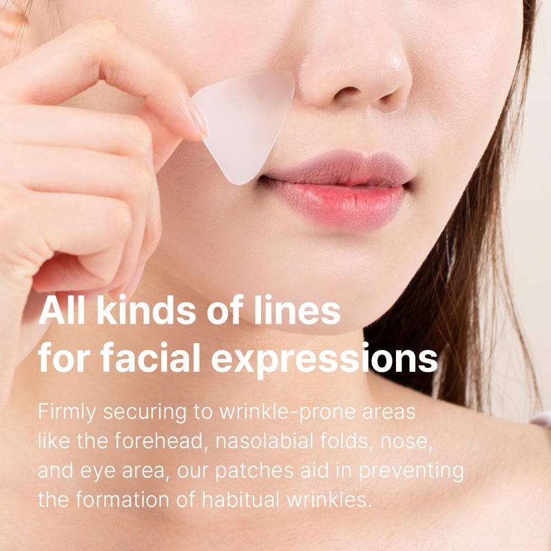 AVCA Wrinkle Repair Patches for Frown Lines Forehead Lines and Smile-Line Patches - Korean Skin Care, The Anti Wrinkle Patch Non invasive Wrinkle Smoothers for Face Wrinkles 55p - Image 4