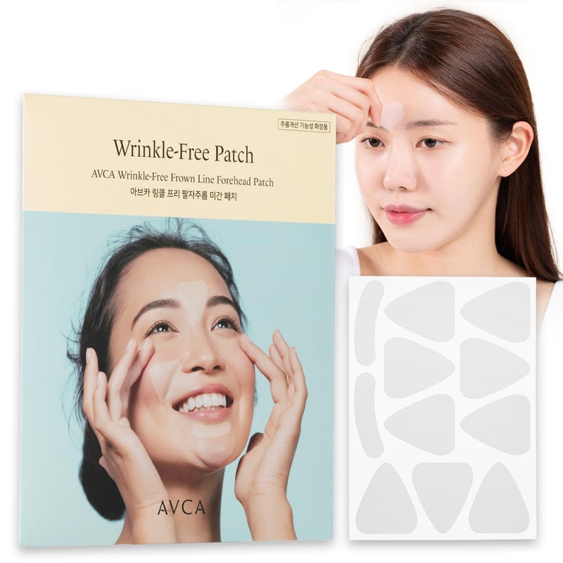 AVCA Wrinkle Repair Patches for Frown Lines Forehead Lines and Smile-Line Patches - Korean Skin Care, The Anti Wrinkle Patch Non invasive Wrinkle Smoothers for Face Wrinkles 55p - Image 1