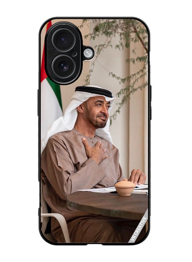 Protective Case Cover For Apple iPhone 17 Sheikh Mohamed Bin Zayed Al Nahyan Design Multicolour
