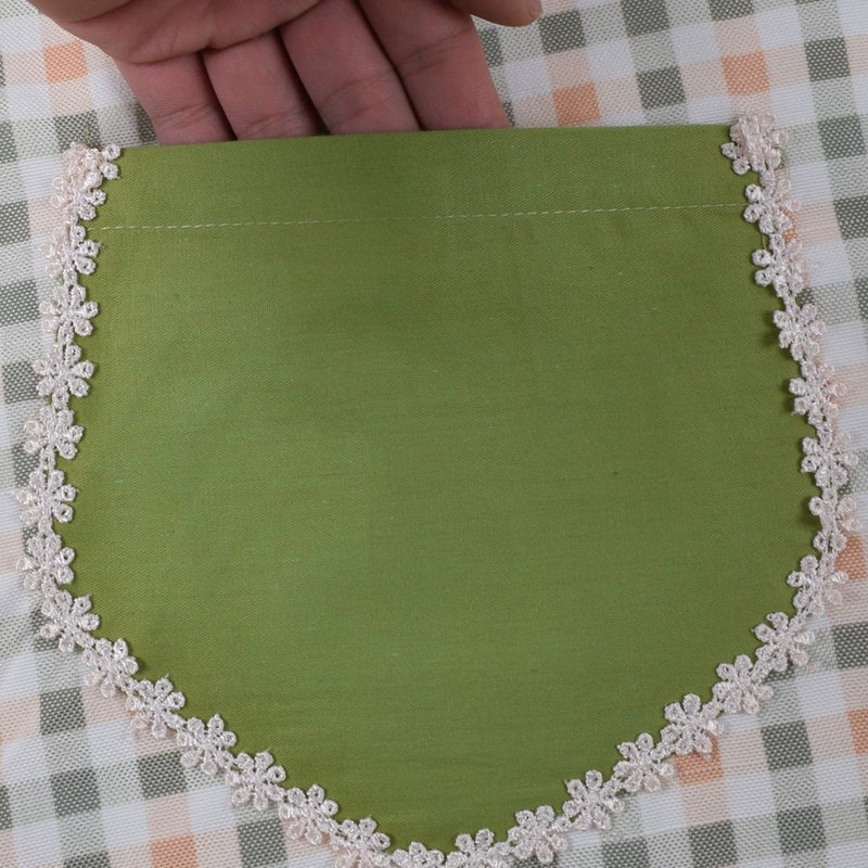 Love Potato Cute Lovely Unique Design Women Girls Ladies Retro Apron with Chic Pocket for Cooking Kitchen, Green - Image 5