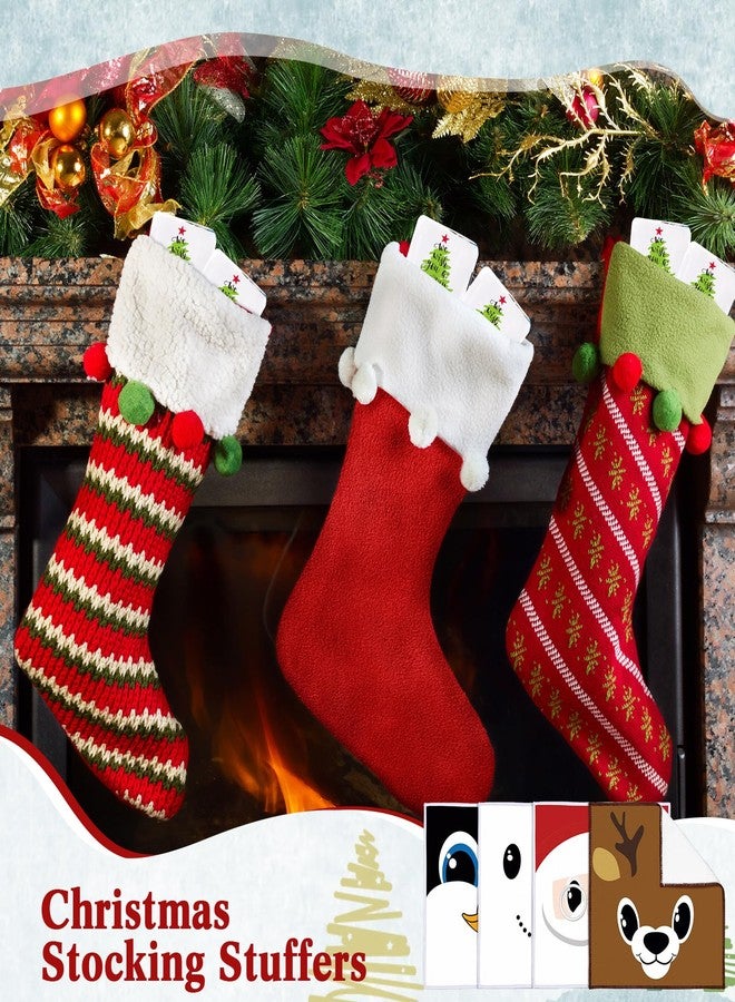 Macarrie 24 Pcs Christmas Hand Towels Christmas Face Towel Santa Snowman Deer Penguin Holiday Dish Cloths for Bathroom Kitchen Decorative Compressed Tablets Xmas Kitchen Travel Washcloths - Image 4