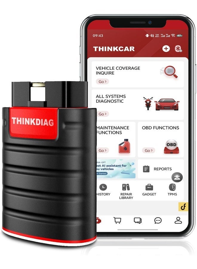 فكر في السيارة ماسح Thinkcar ThinkDiag OBD2 بلوتوث - Image 1
