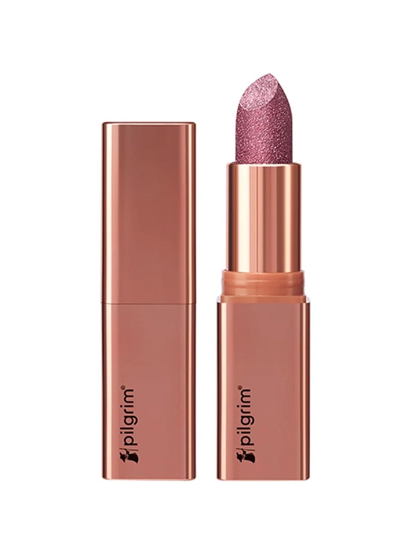 Pilgrim Glitter Lipstick For Women 4.2gm | Dubai Luxe Lifestyle - Chic Haseena Shade | Lipstick Infused with Vitamin E & Olive Oil | Glitter Formula With Matte Finish | Non Drying | All Skin Types - Image 1