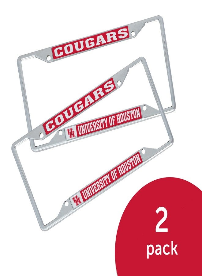 Desert Cactus University of Houston License Plate Frame Metal Car Tag Holder for Front or Back of Car Officially Licensed (Mascot 2-Pack) - Image 2