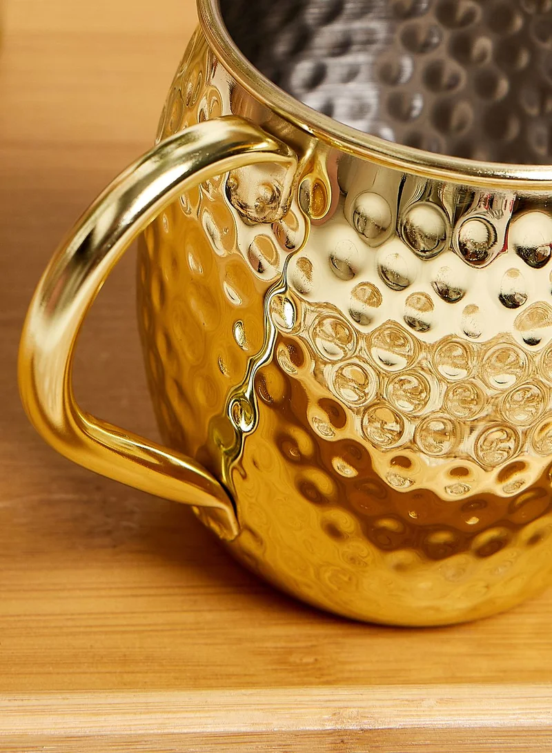 Noire Edit Metal Moscow Mule Mugs Set Of 2