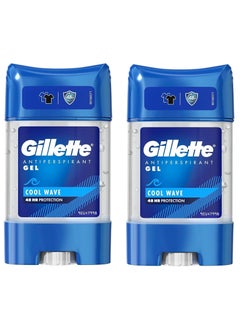 Two Pieces of Cool Wave Clear Gel Deodorant 2*70ml